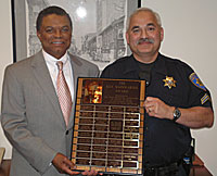 Rick Rivera (right) poses with Cascade Campus President Algie Gatewood.