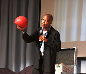 Kevin Carroll and his red rubber ball.