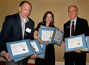 PCC's College Advancement staff, from left to right, James Hill, Jennifer Boehmer and Russell Banks.