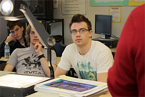 Travis Ehrhardt in Tonya Booker's class.
