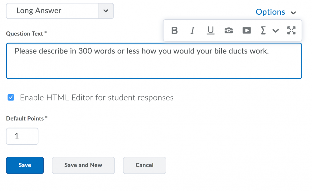 The long answer question type now looks way less dated.