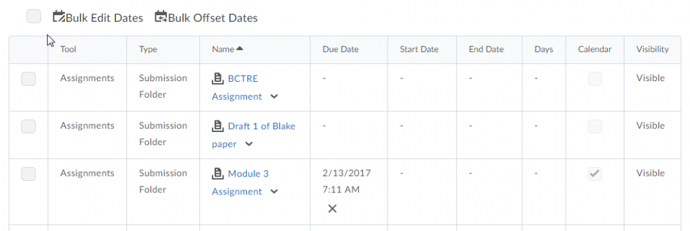 D2L Manage dates now includes due date