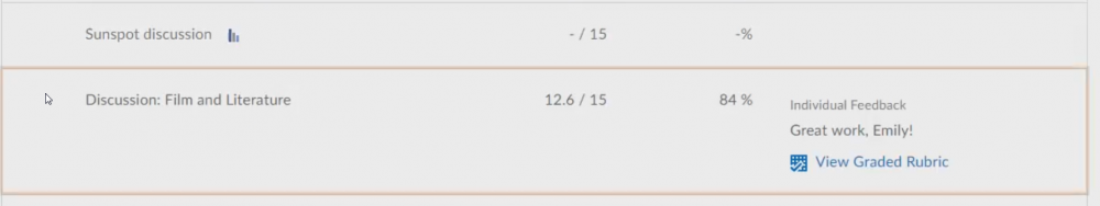 You can access rubric from the grade book now