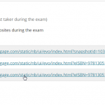 Proctorio shows a list of the pages the student visited during the exam.