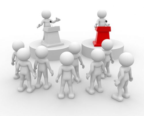 mock debate clip art