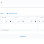 The new rubric creation experience in the single page format.