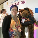 Donna with the D2L Moose