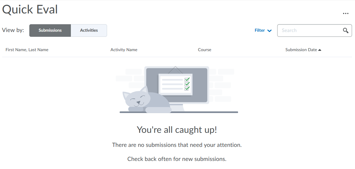 Quick Eval-no new submissions