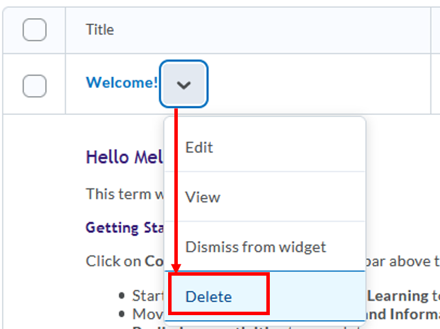 Announcements-delete