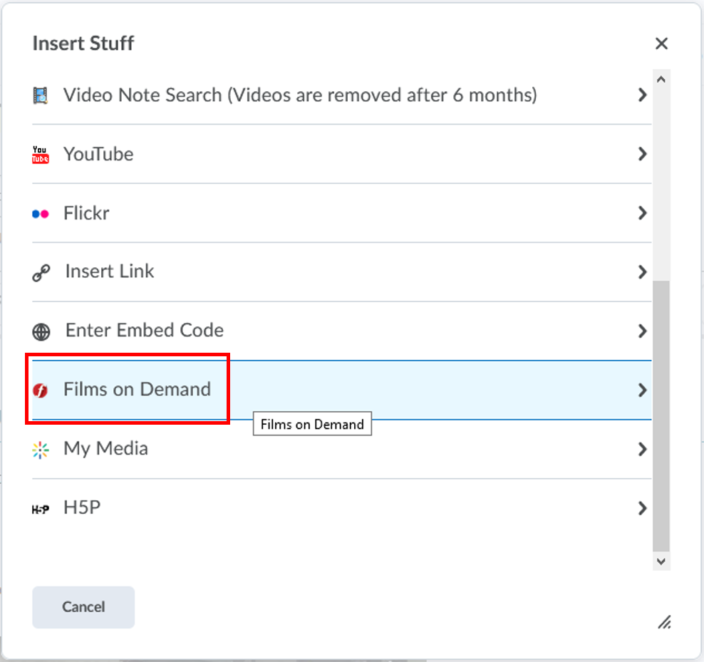 Insert Stuff-Films on Demand