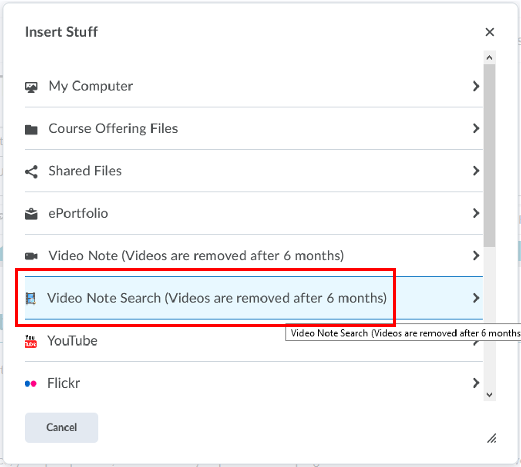 Insert Stuff-Video Note Search