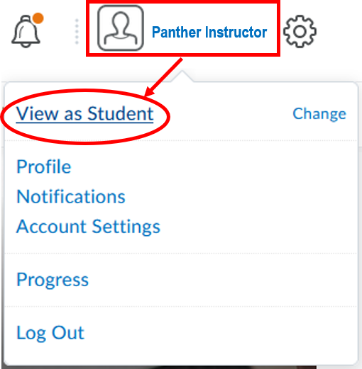 Switch view-view as student
