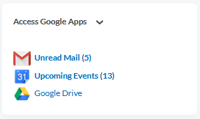 D2l Homepage: homepage area -Google Apps