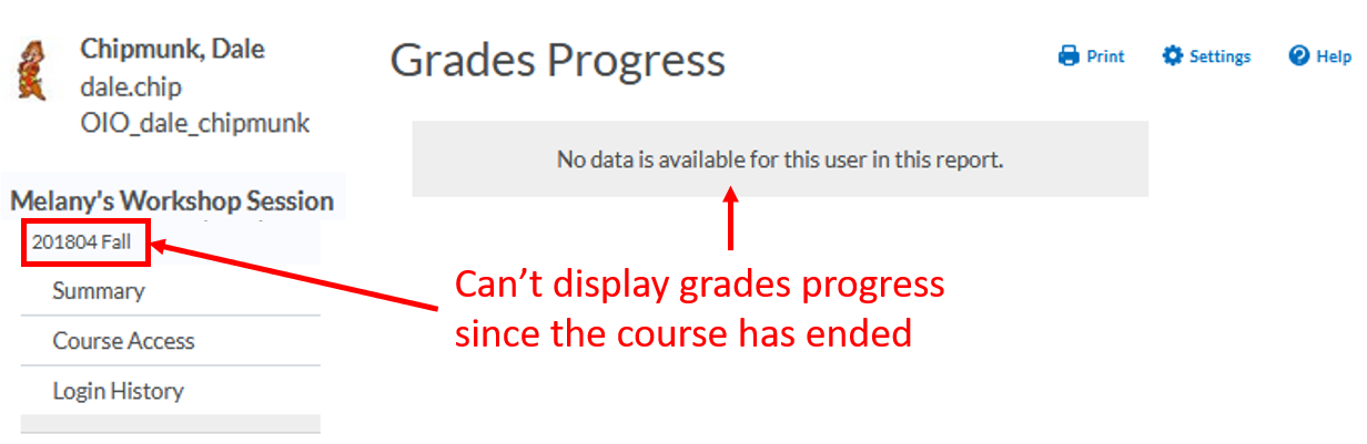 class-progress: Grades Not Available