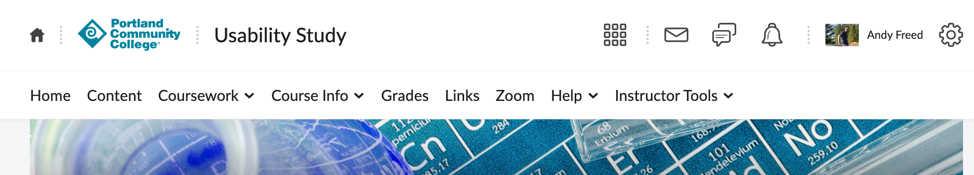 Preview of the new navbar. It is cleaner and combines some activities in sub-menus.