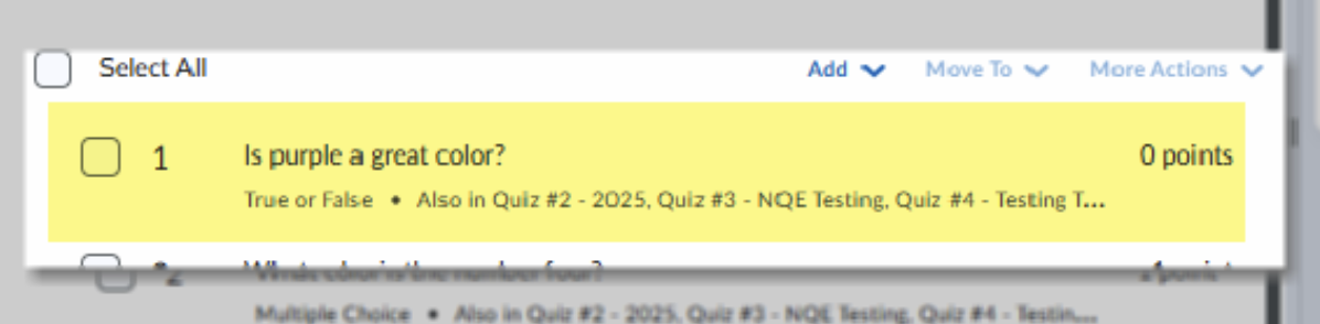 You can also set the point value for some quiz questions to be zero if you want to solicit feedback without attaching a score.
