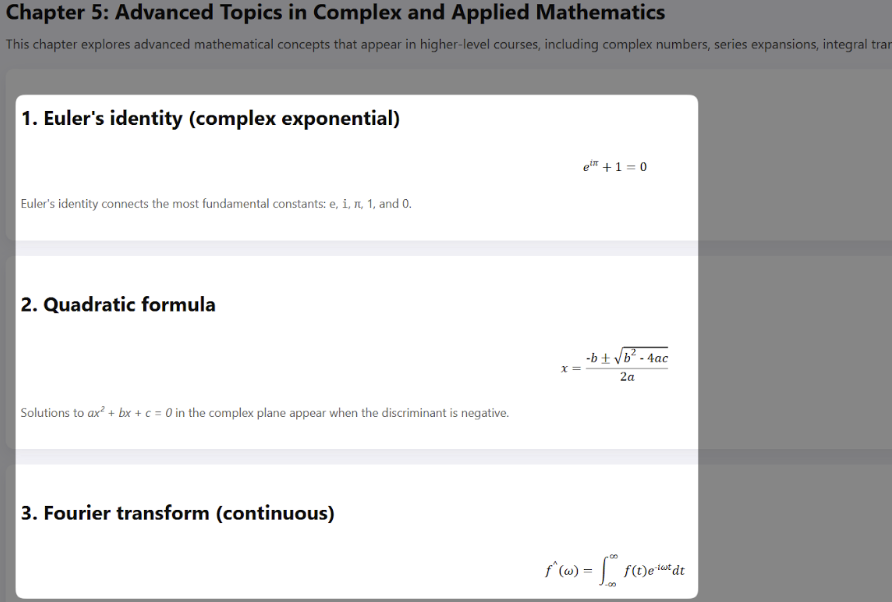 Panorama can now recognize equations in images and provide MathML versions.