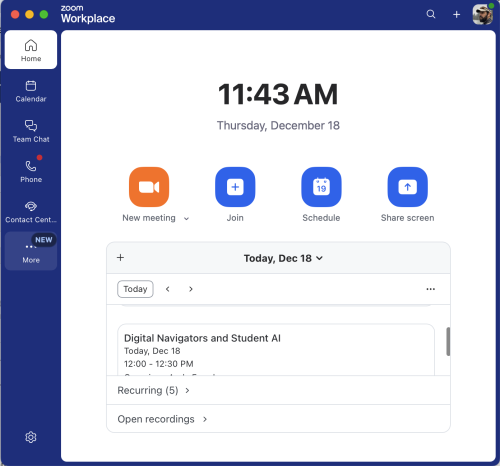 Tool controls in Zoom have moved from the top of the window to the left side of the desktop client.