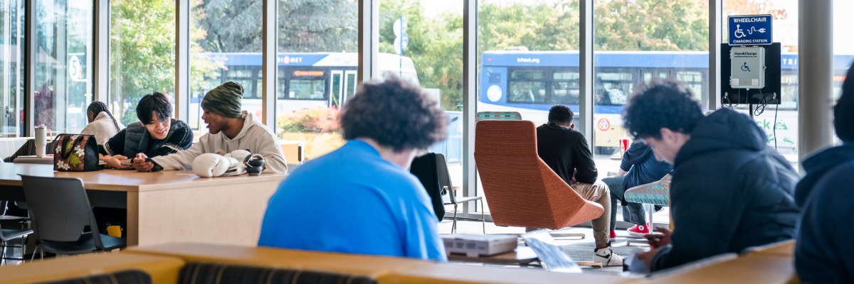 Students studying.