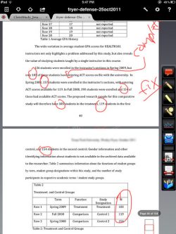 image of text with corrections marked up with red pen.
