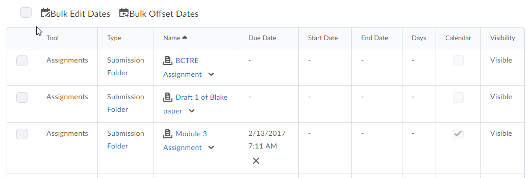 D2L Manage dates now includes due date