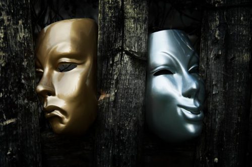 drama theater masks - comedy and tragedy