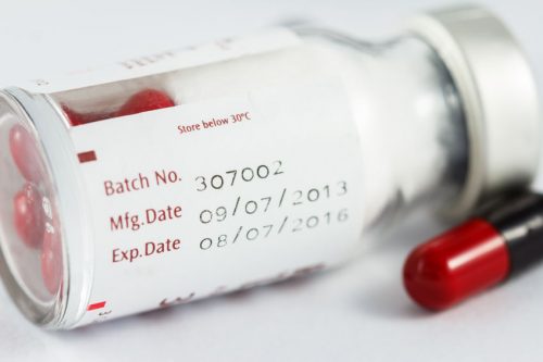 expiration date on a jar of medicine
