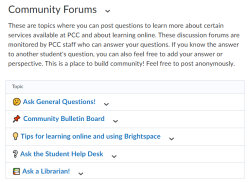 OSRC community discussion forums screenshot