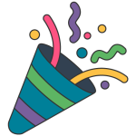 Party popper icon