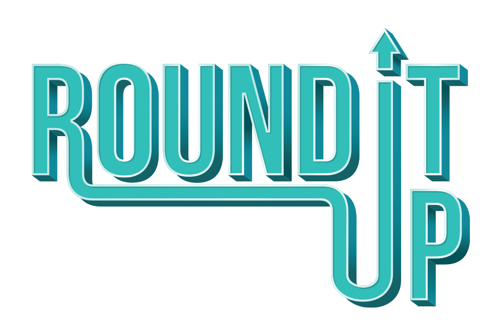 Image of Round It Up typography design