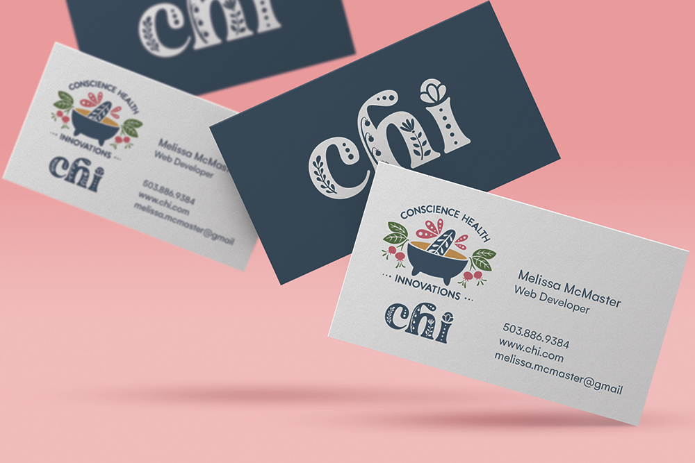 Image of CHI business card design