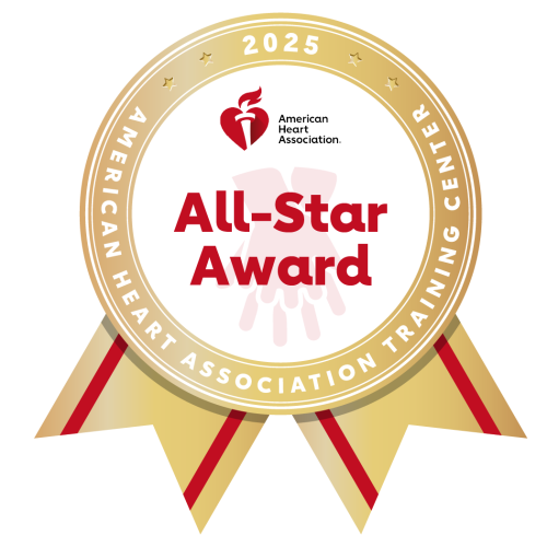 2025 American Heart Association training center All Star Award badge