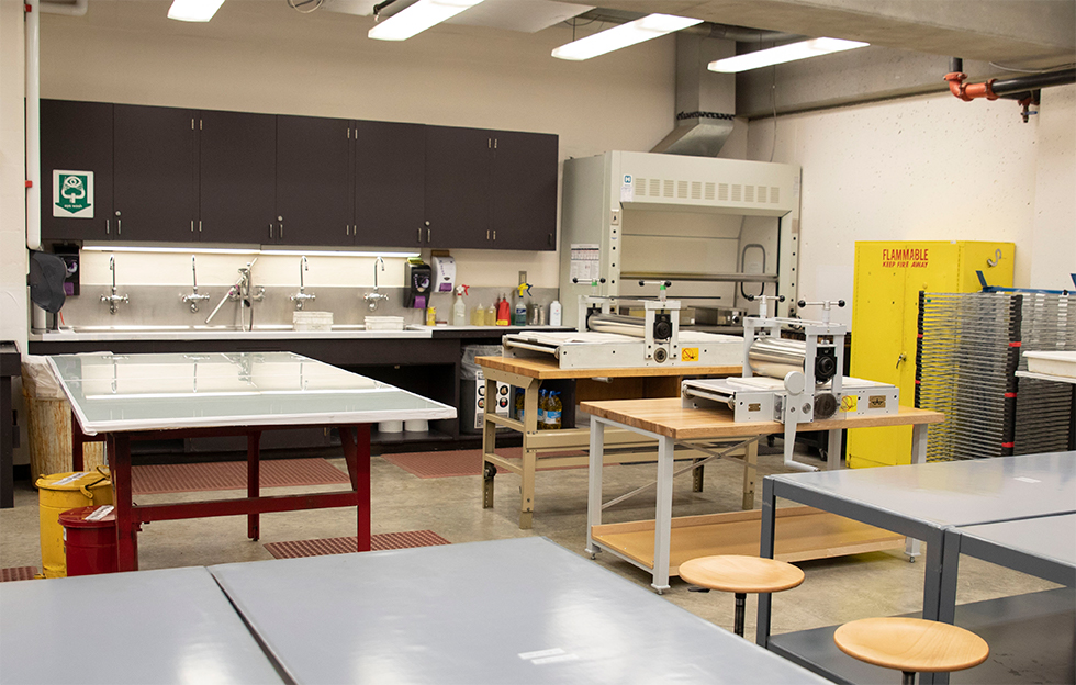 Printmaking studio