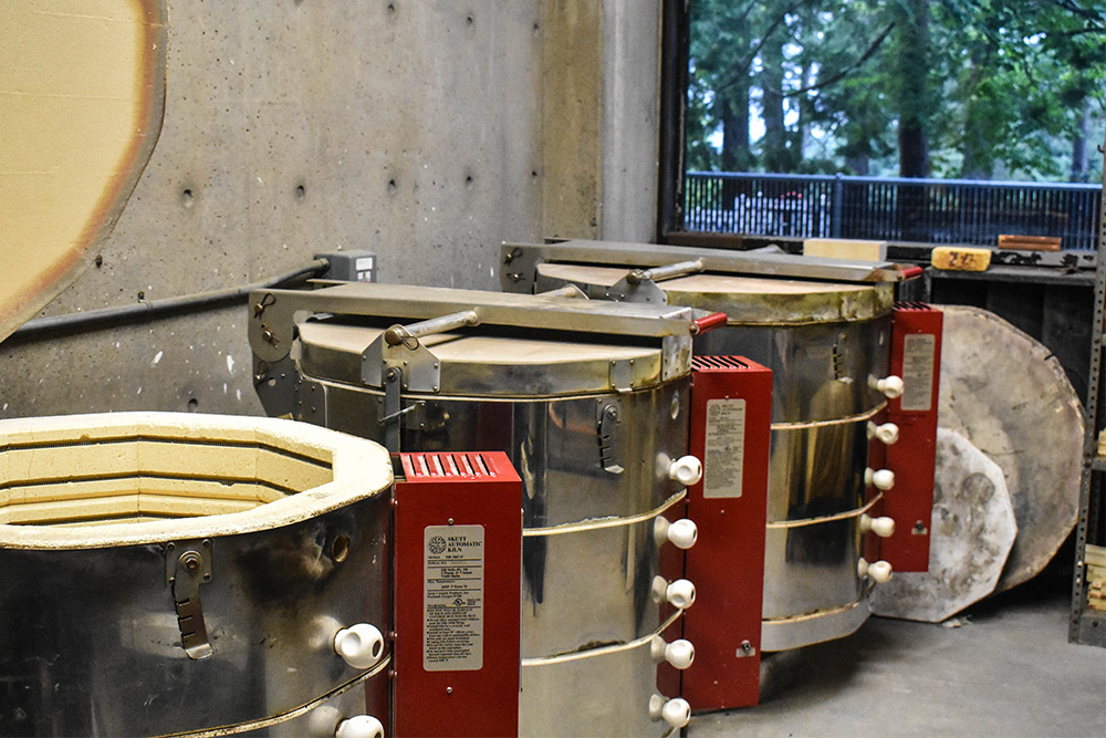 Three ceramics kilns