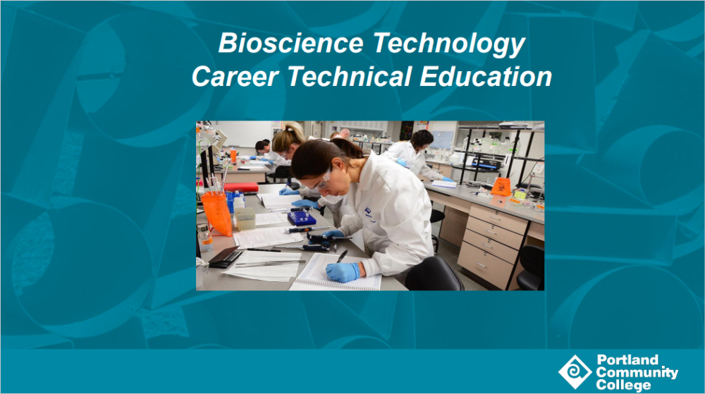 Slideshow: Bioscience Technology Career Technical Presentation