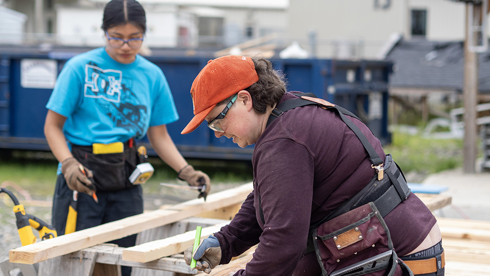 Measuring for a construction project