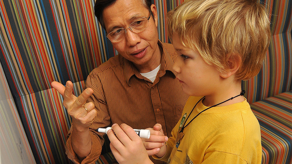 Paraeducation student working with a child