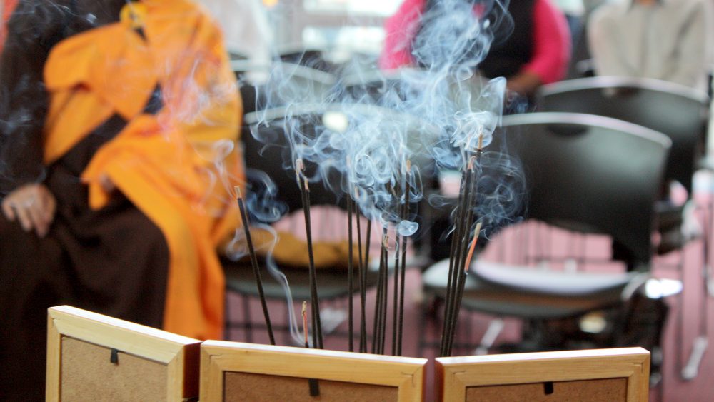 incense burning at celebration