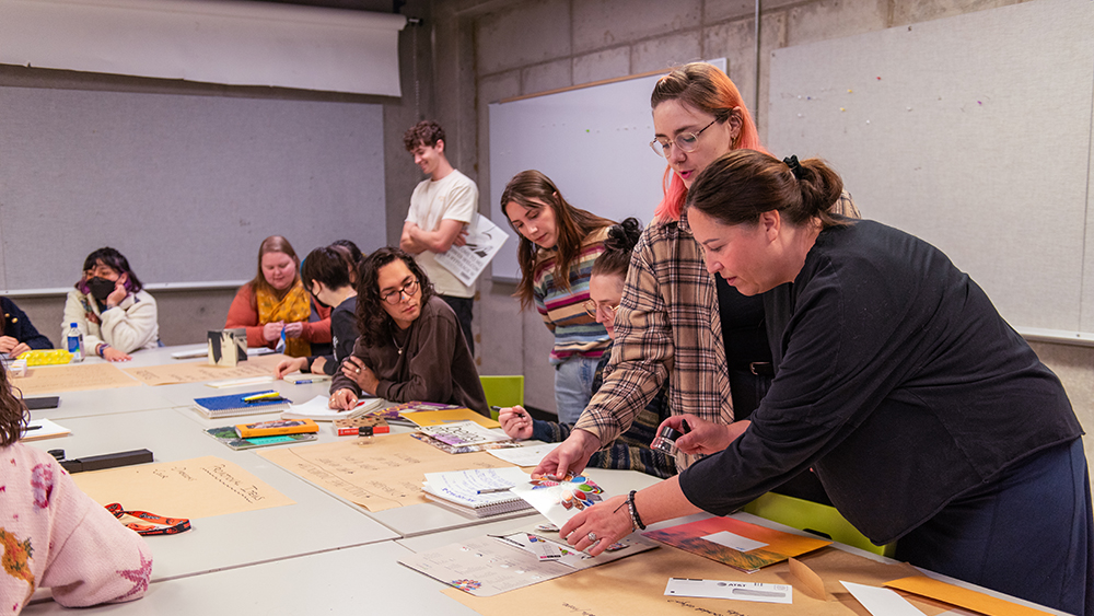 Graphic design classroom