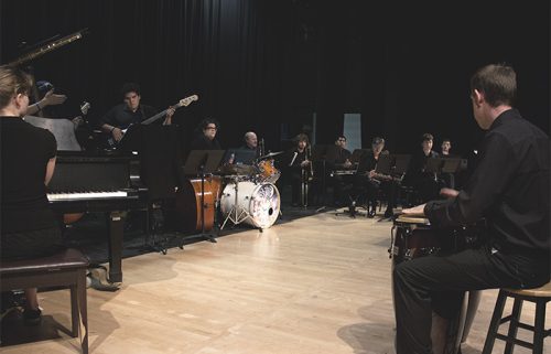 Jazz band performing