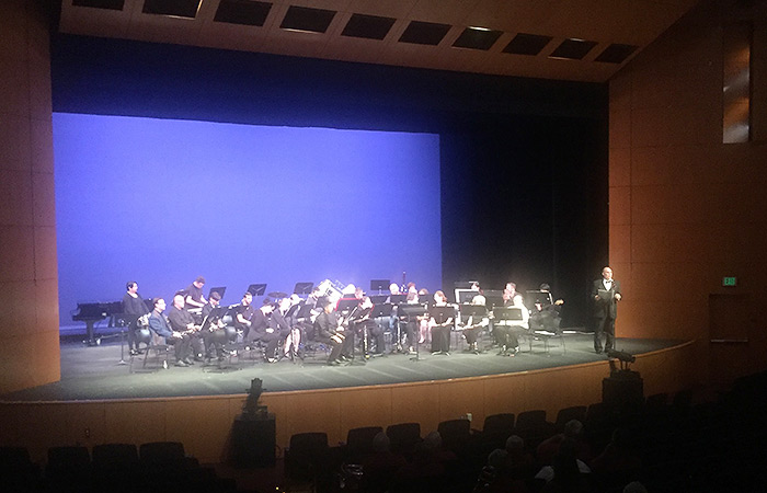 Concert band performance