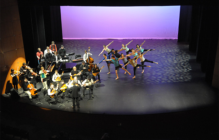 Orchestra and dance performance