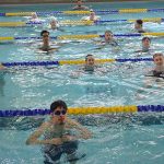 Swimmers in the lanes in Sylvania pool
