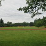 Sylvania outdoor field with soccer goals set up