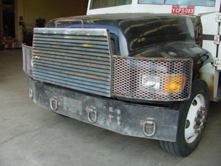 Truck front close-up