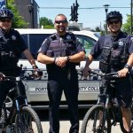 Public Safety officers with their bikes