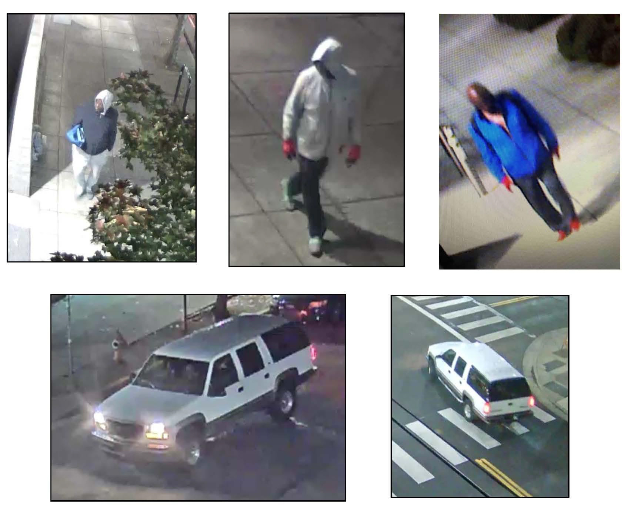 images of suspect, described below