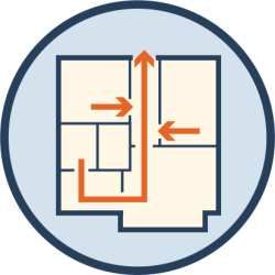 Following pathways to safe assembly area width=