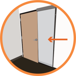 Closed window blinds