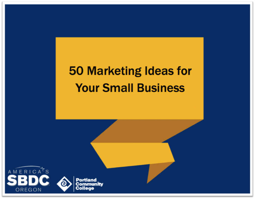 50 marketing ideas for your small business